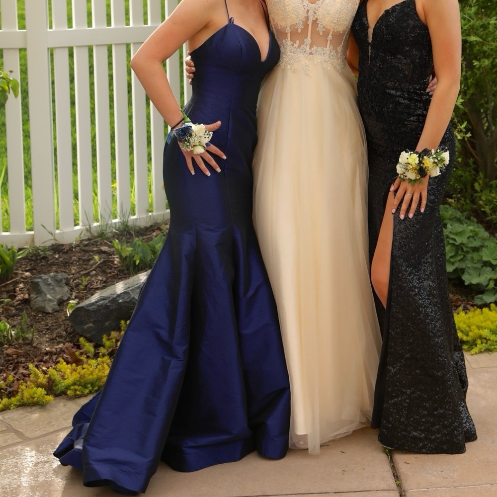 Clarisse Blue Mermaid Style Prom Dress